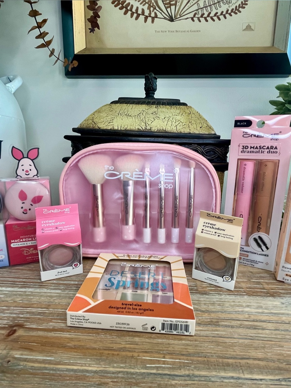 The Crème Shop 10pc Bundle: Kuromi, Disney, Desert Springs Palette & Brushes